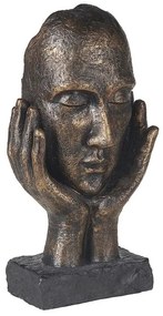 Figura decorativa cor de cobre e preto 41 cm RESUNGA Beliani