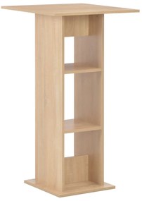 Mesa de bar 60x60x110 cm cor carvalho
