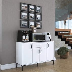 Armário Multiusos JE136 – Branco – 120x78,6x40 cm