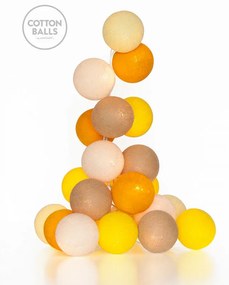 Grinalda Honey Glow - 10 bolas (fio em linha)