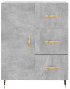 Armário alto 69,5x34x180 cm derivados de madeira cinza cimento