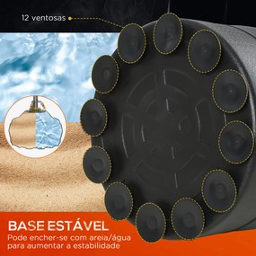 Saco de Boxe de Pé para Adultos 170 cm Altura Ajustável em 3 Níveis Punching Ball com Base Preenchível  Ø50x 170 cm Preto