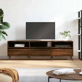 vidaXL Móvel TV 150x30x44,5 cm derivados de madeira carvalho castanho