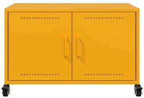 Móvel de TV 68x39x43,5 cm aço amarelo mostarda