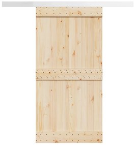 Kit de ferragens para porta de correr tira liga alumínio 200 cm