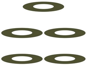 Vaso Verde-Azeitona Verde-azeitona Plástico Médio