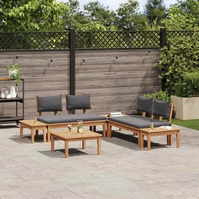 Conjunto de Bancos de Jardim com cortinas 3 pcs