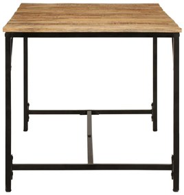 Mesa de jantar 160x80x75 cm madeira de mangueira maciça áspera