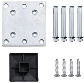 Painel de cerca 175x146 cm WPC cinzento