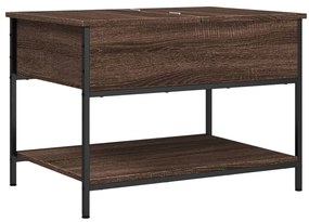 Mesa centro 70x50x50 cm deriv. madeira/metal carvalho castanho