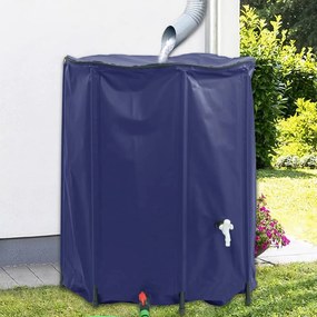 vidaXL Depósito de água dobrável com torneira 1250 L PVC