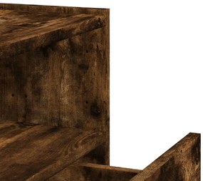Mesas de cabeceira de parede 2 pcs 45x30x35 cm carvalho fumado