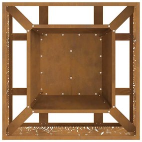 Fogueira vidaXL Quadrada 60x60x30 cm Aço Corten
