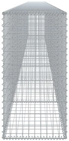 Cesto gabião com cobertura 800x50x100 cm ferro galvanizado