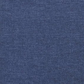 Estrutura de cama sem colchão 160x200 cm tecido azul