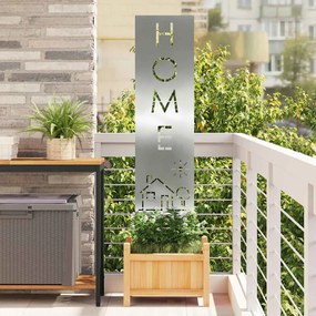 vidaXL Tela de Privacidade para Jardim Fretwork Prateado 32 x 140 cm