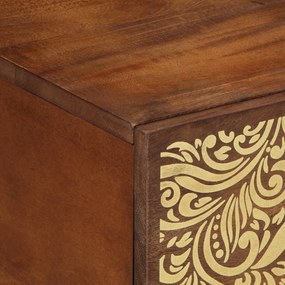 Mesa de Centro 80x50x40 cm Madeira Sólida de Manga