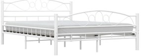 Estrutura de cama metal 140x200 cm branco