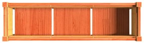 Floreira jardim c/pernas 110x31x70cm pinho maciço castanho cera