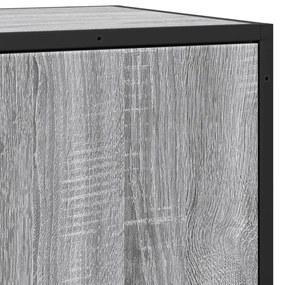 Aparador 35,5x35x76 cm deriv. de madeira/metal cinzento sonoma