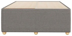 Estrutura de cama sem colchão 120x190cm tecido cinzento