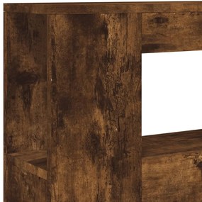 Cabeceira c/ LEDs 100x18,5x103,5 cm carvalho fumado