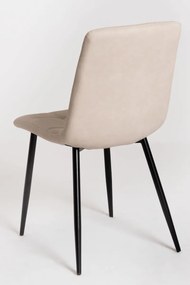 Pack 6 Cadeiras Stuhl Couro Sintético - Beige