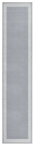 vidaXL Passadeira 100x500 cm polipropileno cinzento com padrão