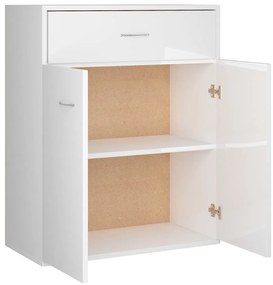 Aparador 60x30x75 cm contraplacado branco brilhante