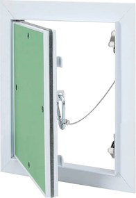 vidaXL Painel de Acesso Verde e Prata 20 x 25 cm Alumínio e Gesso