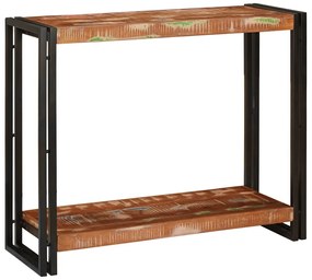 vidaXL Aparador Multicolor 90 x 33 x 75 cm Madeira recuperada maciça