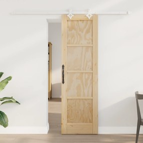 Porta Deslizante vidaXL com Conjunto de Ferramentas 61x198.5 cm Madeira Maciça de Pinho