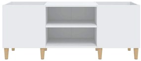 Armário para discos 121x38x48 cm derivados de madeira branco