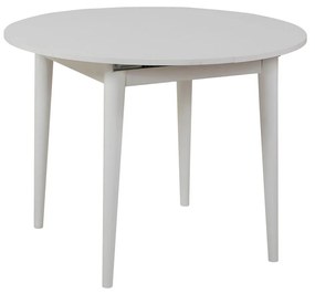 Conjunto de Mesa de Jantar Extensível e Cadeiras Vina – Branco e Azul