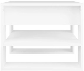 Mesa de centro 55,5x55x45 cm madeira processada branco