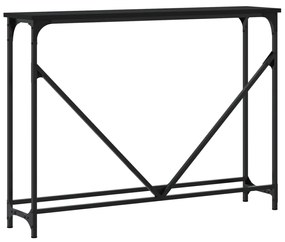 Mesa consola 102x22,5x75 cm derivados de madeira preto