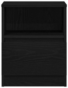 Cabideiro vidaXL Preto Carvalho 40x40x50 cm Madeira de Engenharia