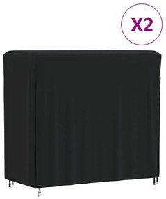 vidaXL Capas para suportes de lenha 2 pcs 122x61x106 cm oxford 420D