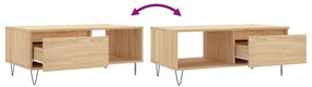 Mesa de centro 90x50x36,5 cm derivados madeira carvalho sonoma