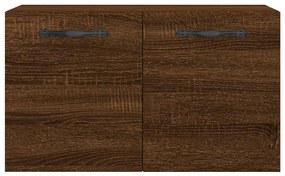 Armário parede 60x36,5x35cm derivados madeira carvalho castanho