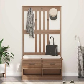 Árvore de Hall SANDENS 87x40x159,5 cm Madeira Maciça de Pinho