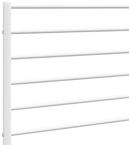 Cabeceira de cama 140 cm metal branco