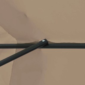 Parasol de Jardim 395 x 245 cm Taupe