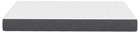 Colchão de Molas Pocket vidaXL Cinza Escuro Médio 120x200x20 cm Tecido