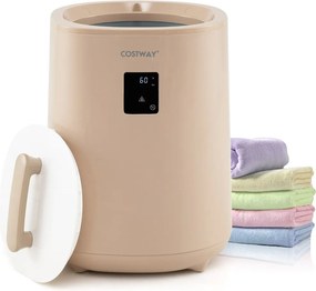 Aquecedor de toalhas para Casa de Banho de 18 L com tela LED e desligamento automático Cubo portátil castanho