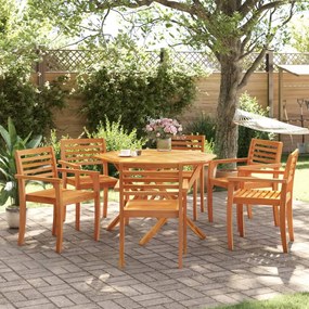 Cadeiras de jardim 6 pcs 59x55x85 cm madeira de acácia maciça