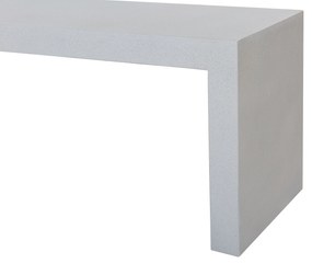 Banco de jardim em betão 150 cm branco TARANTO Beliani