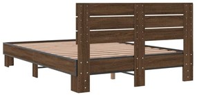 Estrutura de cama 120x190cm derivados madeira/metal