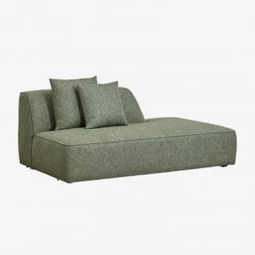 Módulo Divã Direito Para Sofá Modular Estofado Cardea Bouclé Verde Sálvia - Sklum