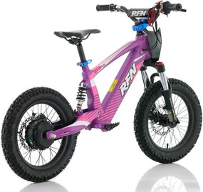Bicicleta elétrica infantil 350W 16" Roan RXF Evo-S Roxa